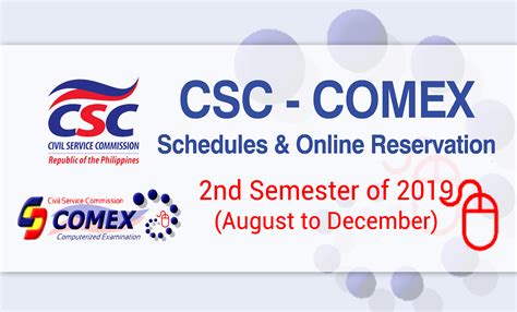 csc comex|CSC releases 2nd semester schedule of COMEX.